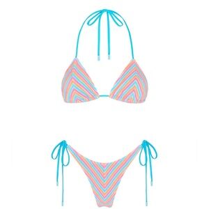 Triangl terry cloth bikini set